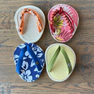 Carrie and Co Flip Flop Coasters (Set of 4)